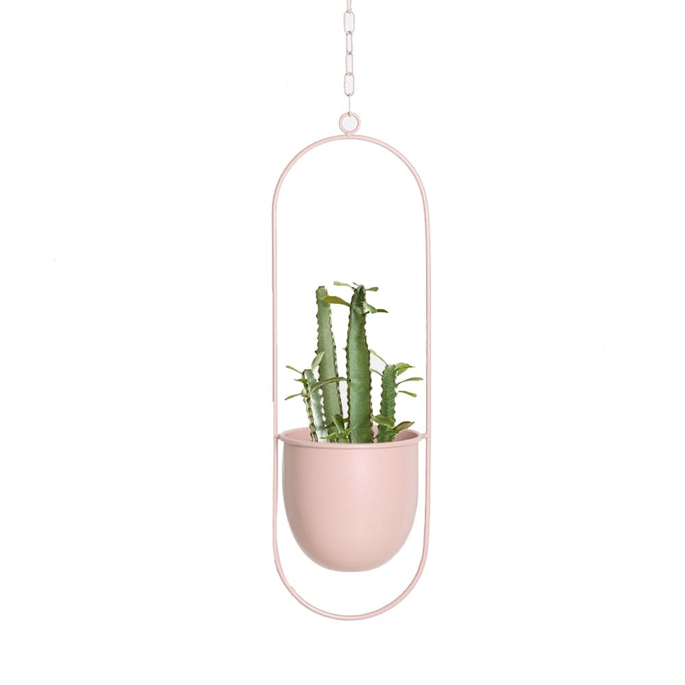 boho planter pots Metal Hanging Planter Basket
