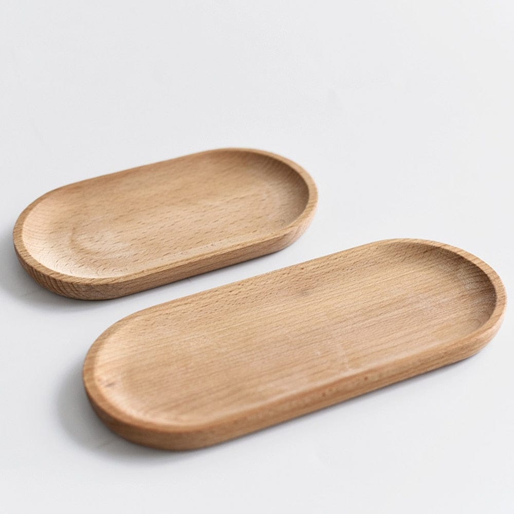 Tray Natural Oval Wood Tray | Natural Beech Wood Tray TipuHome